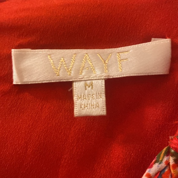 NWOT WAYF Red Floral Maxi Dress - Picture 5 of 10